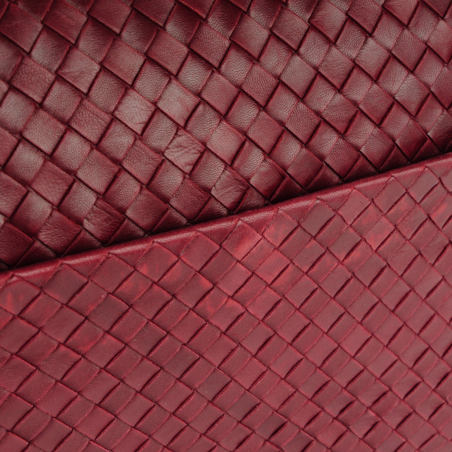 Bottega Veneta Nappa Intrecciato Satchel Red 9 of 12