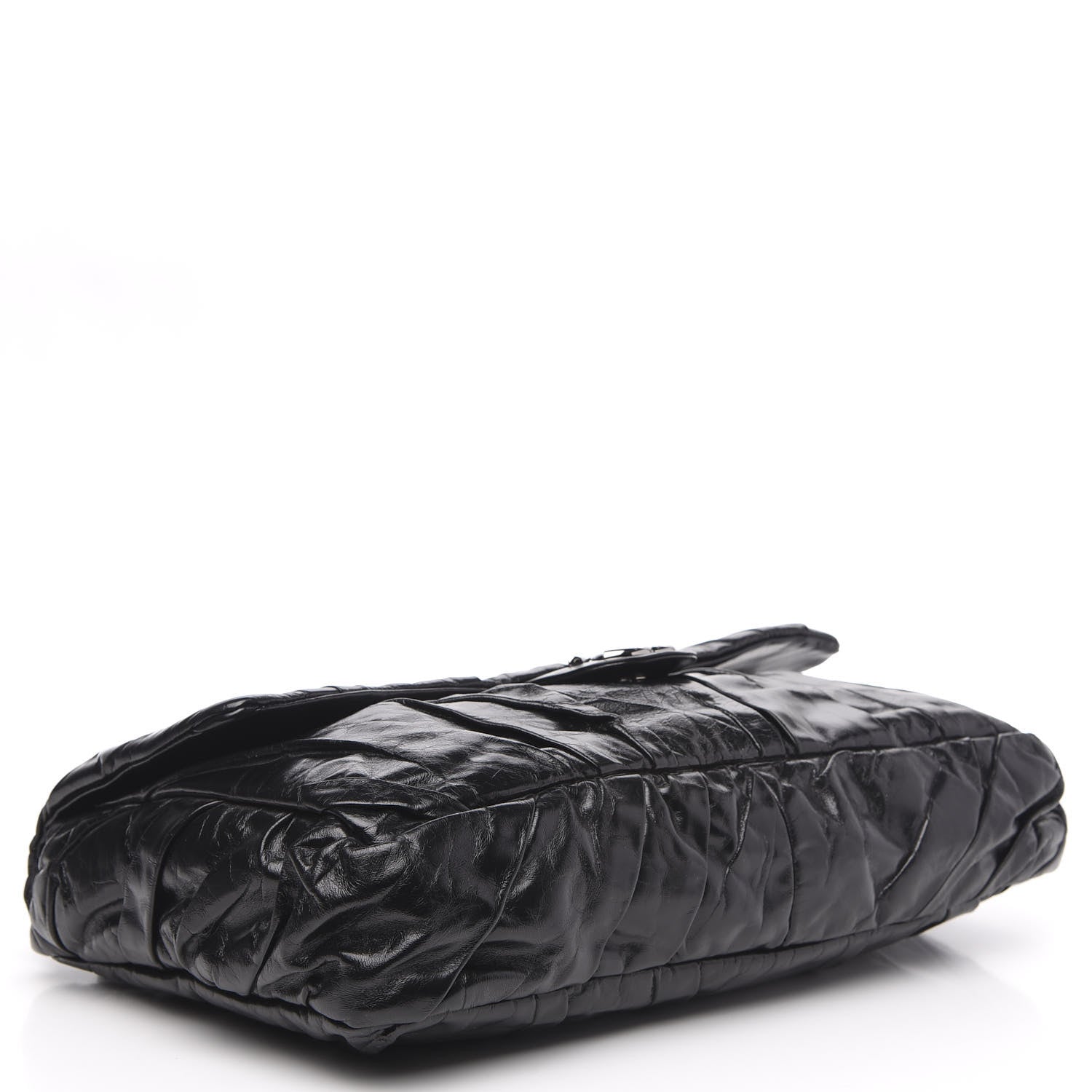 Chanel Glazed Calfskin Twisted Maxi Flap Black 4 of 9