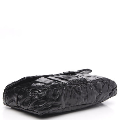 Chanel Glazed Calfskin Twisted Maxi Flap Black 4 of 9