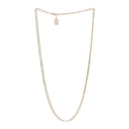 Cartier 18K Pink Yellow White Gold Three Chain Necklace 3 of 5