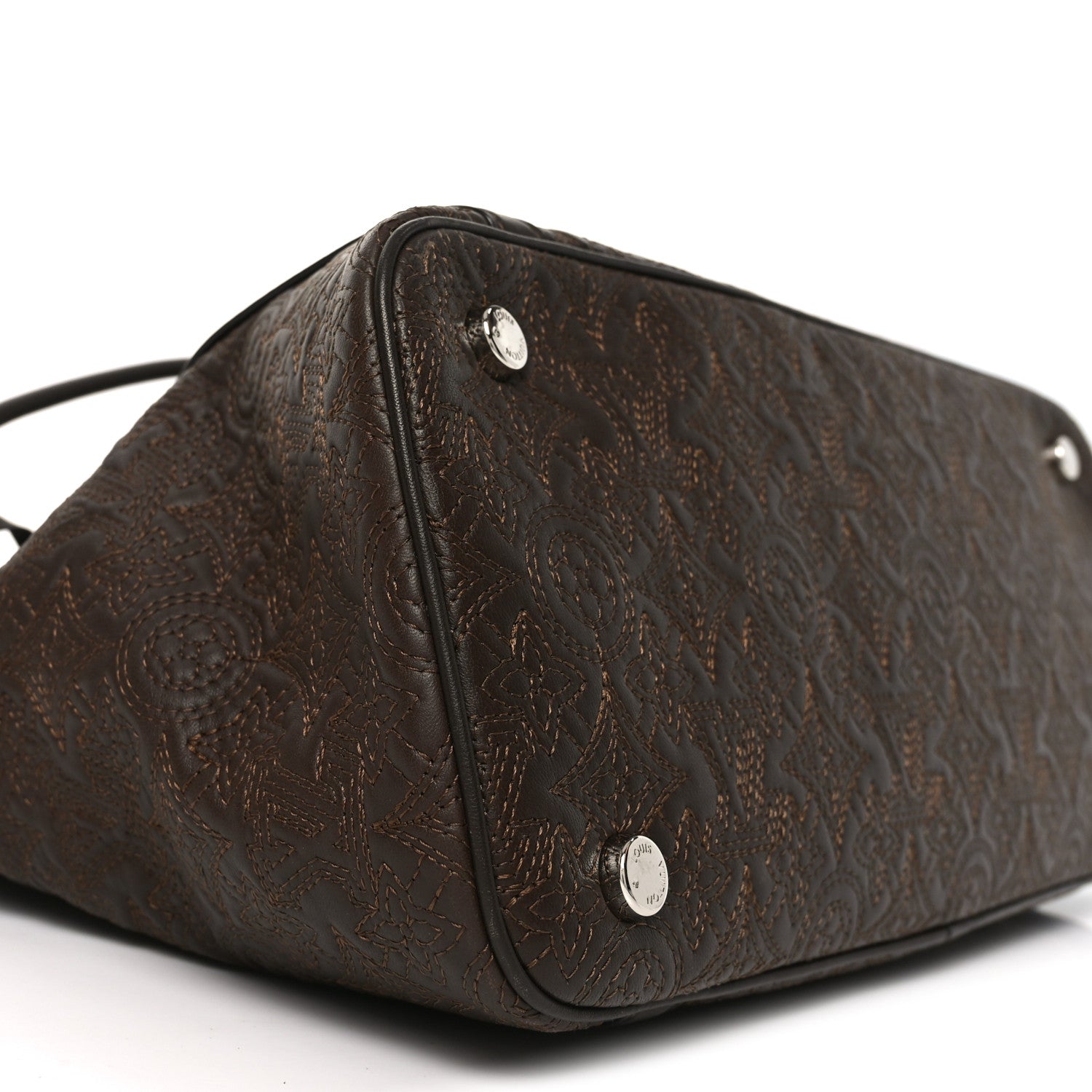 Louis Vuitton Monogram Lambskin Antheia Ixia MM Olive 8 of 9