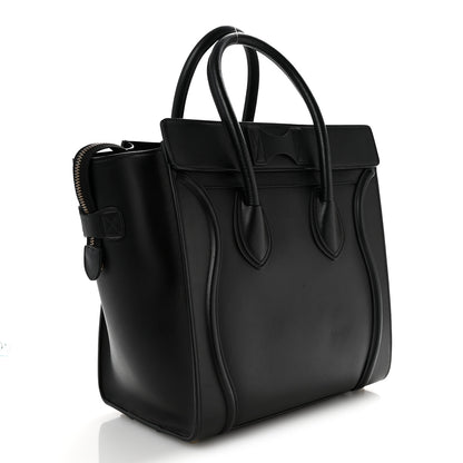 Celine Smooth Calfskin Mini Luggage Black 3 of 15