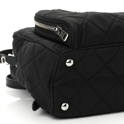 Prada Nylon Tessuto Impuntu Quilted Backpack Black 8 of 10