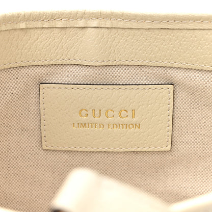 Gucci Raffia Textured Dollar Calfskin GG Monogram Small Jackie 1961 Hobo Mystic White Royale Natural 5 of 13