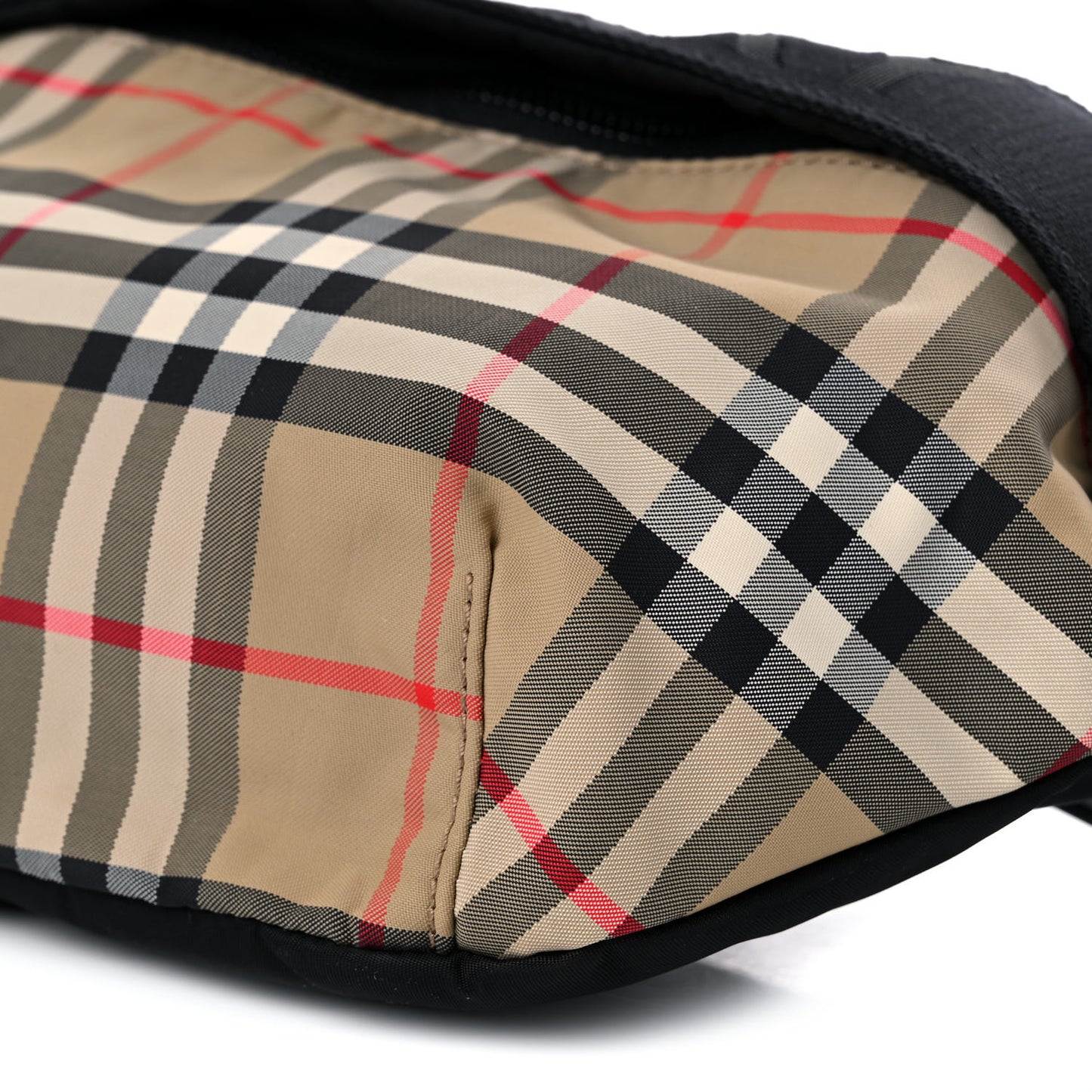 Nylon Vintage Check Sonny Bum Bag Archive Beige Black