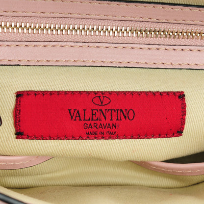 Valentino Garavani Vitello Rockstud Chain Strap Shoulder Bag Blush 6 of 7