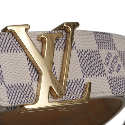 Louis Vuitton Damier Azur LV Initiales Belt 85 34 3 of 6