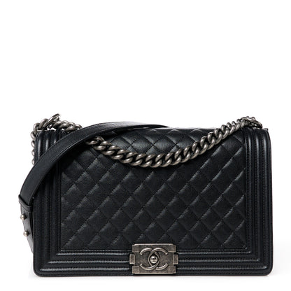 Chanel Caviar Quilted New Medium Boy Flap Black 1 of 10