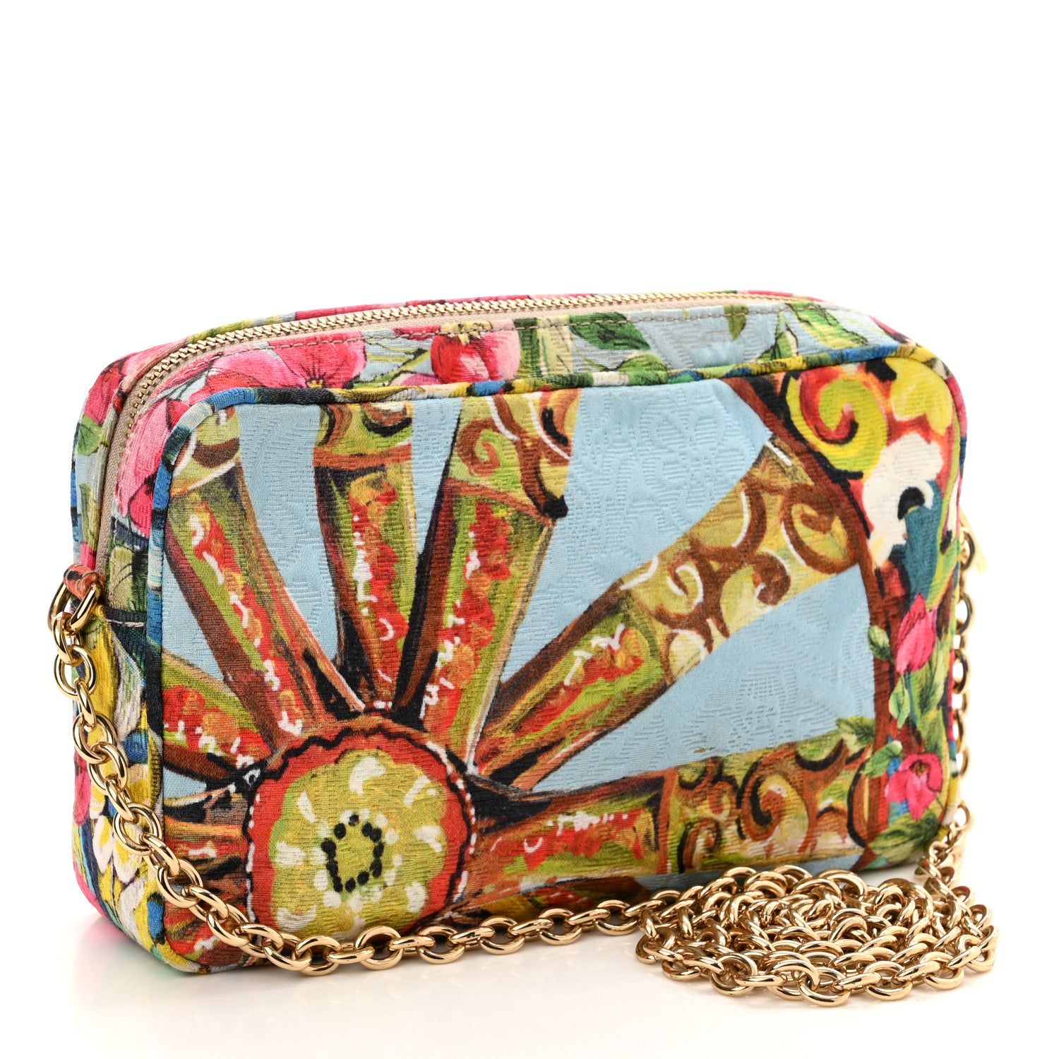 Dolce & Gabbana Brocade Floral Glam Crossbody Camera Bag Multicolor 2 of 8