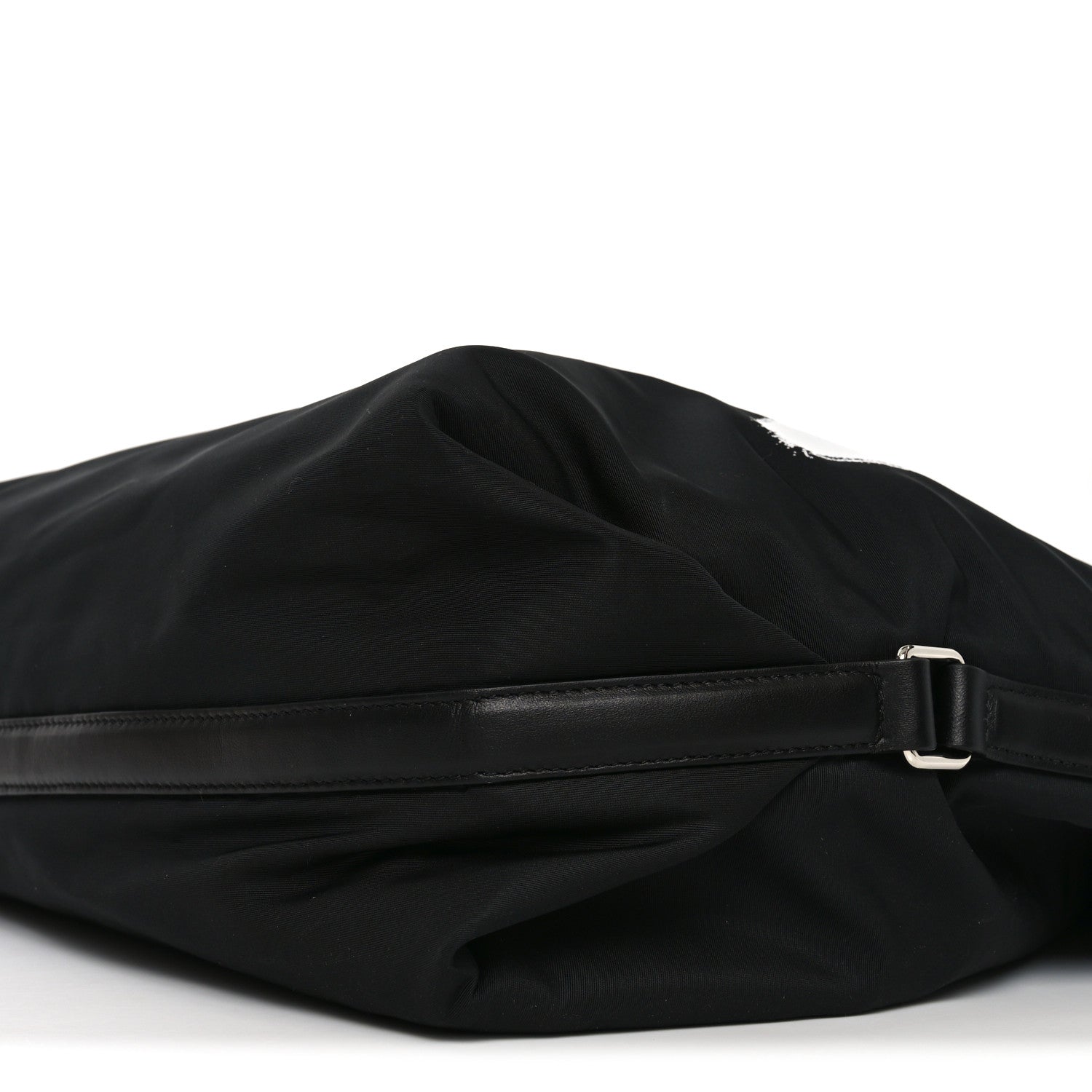 Alexander McQueen Nylon Graffiti Logo The Bundle Tote Black White 17 of 17