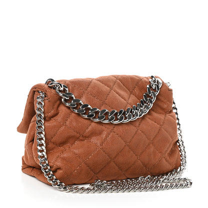 Stella McCartney Shaggy Deer Quilted Small Beckett Chain Shoulder Bag Brandy 3 of 8