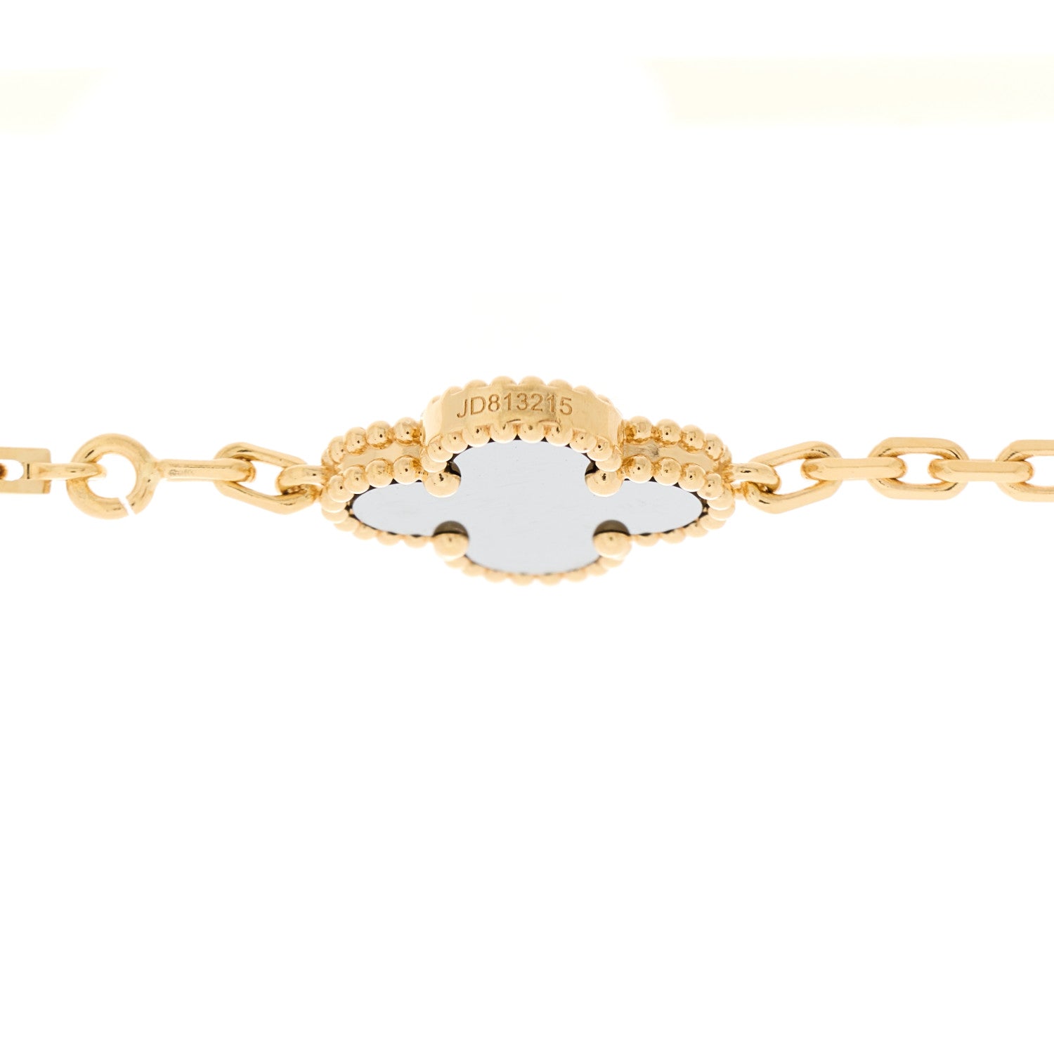Van Cleef & Arpels 18K Yellow Gold Black Onyx 5 Motifs Vintage Alhambra Bracelet 4 of 6