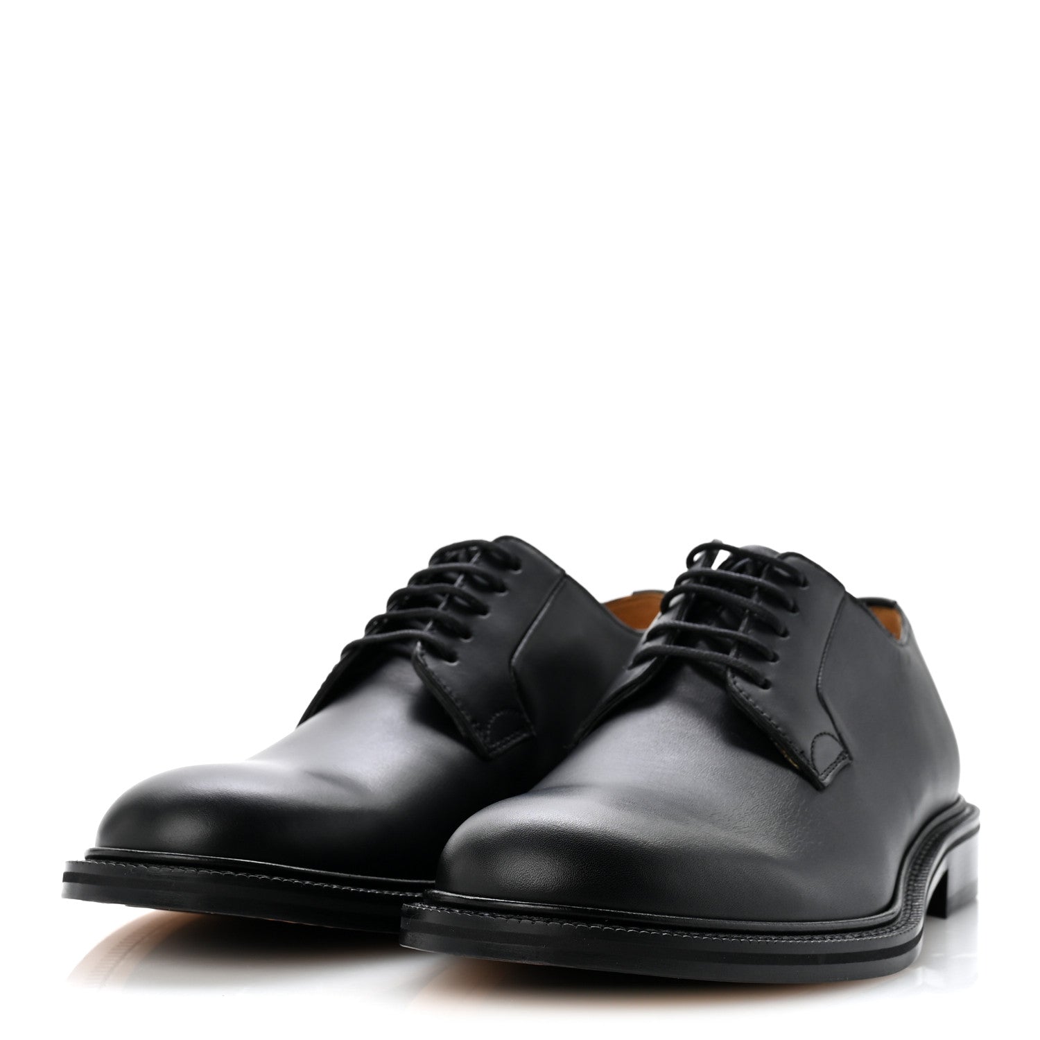 Valentino Garavani Calfskin Mens Derby Loafers 41 Black 4 of 10