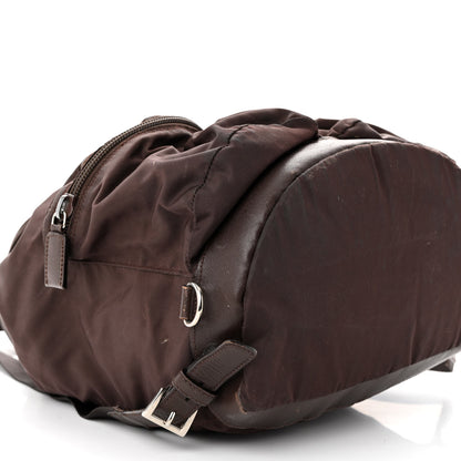 Prada Nylon Vela Saffiano Medium Backpack Ebano 9 of 17