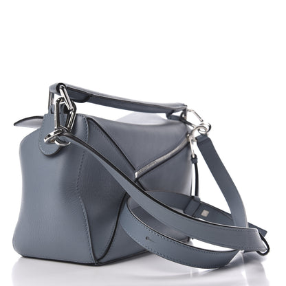 Loewe Calfskin Small Puzzle Bag Stone Blue 3 of 9