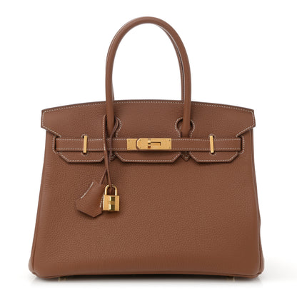 Hermes Togo Birkin 30 Gold 1 of 11