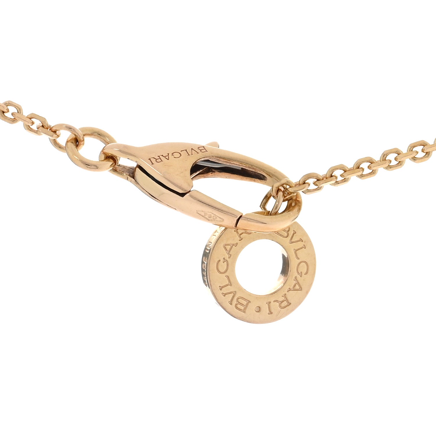 Bulgari 18K Rose Gold Diamond Mother of Pearl Small Divas' Dream Pendant Necklace 4 of 5