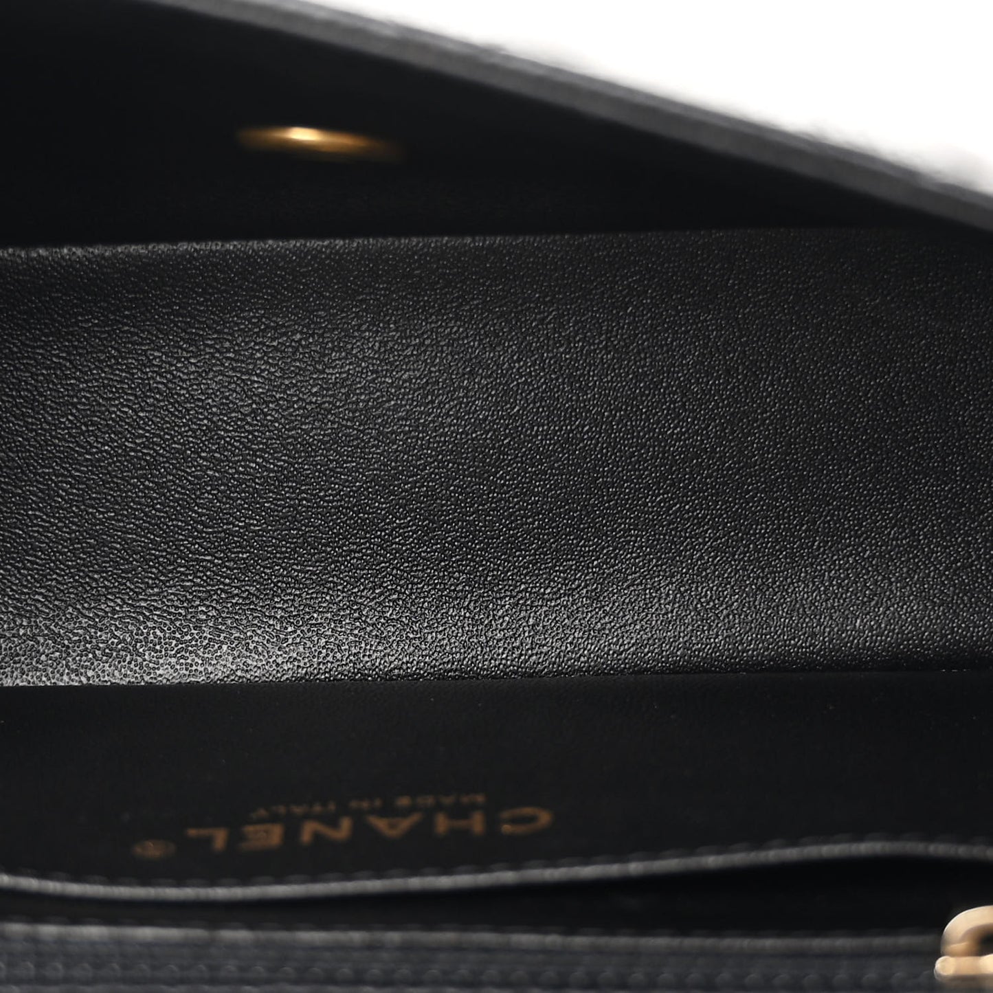 Caviar Quilted Mini Rectangular Flap Black