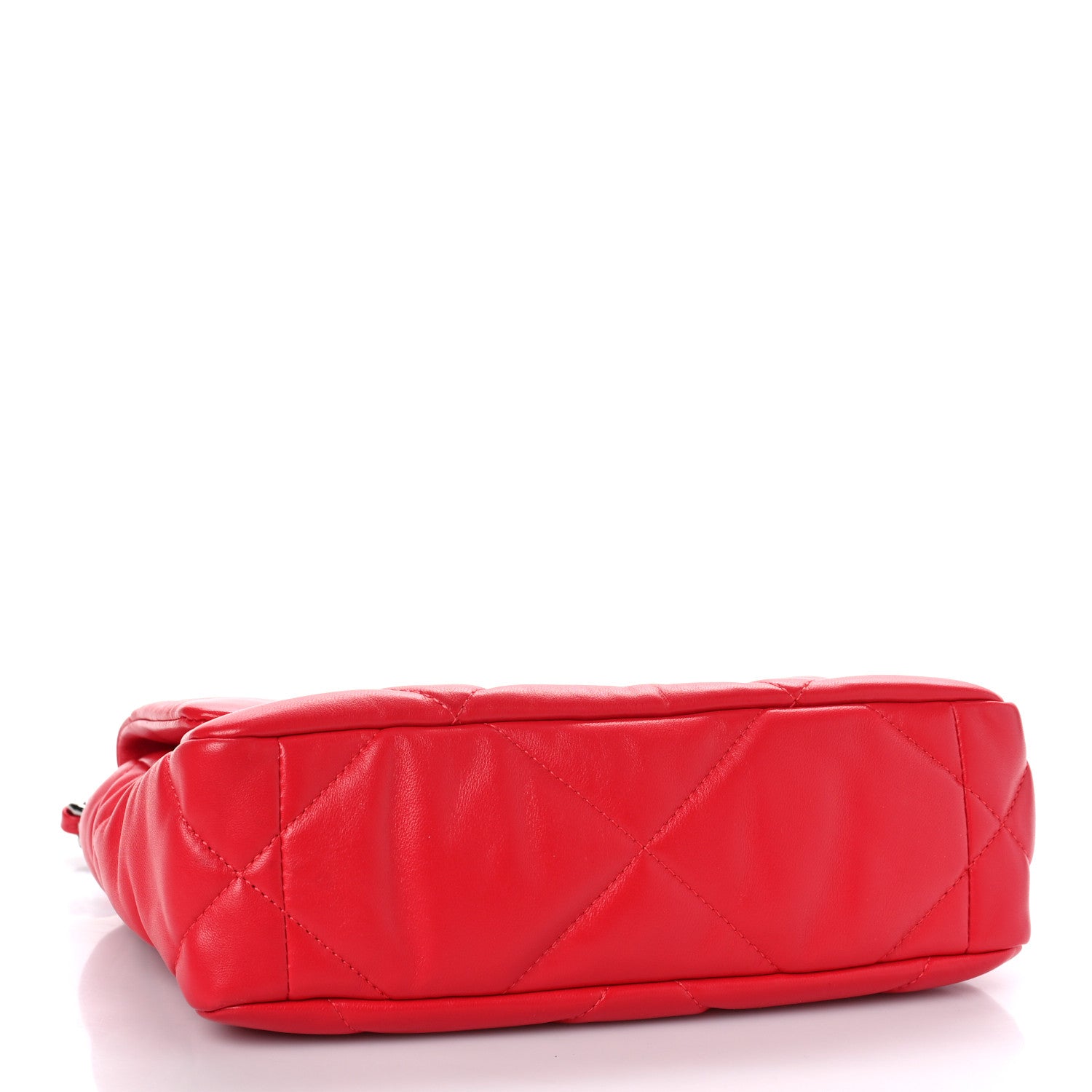 Chanel Lambskin Quilted Medium Chanel 19 Flap Red 4 of 9