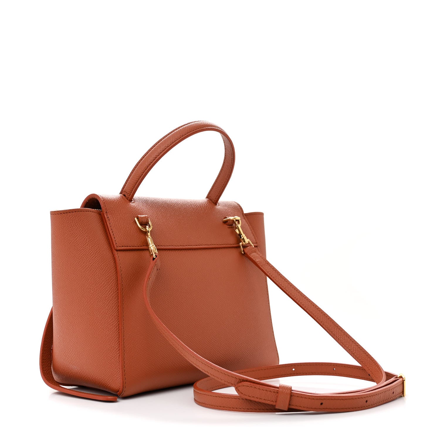 Celine Grained Calfskin Nano Belt Bag Terracotta 3 of 10