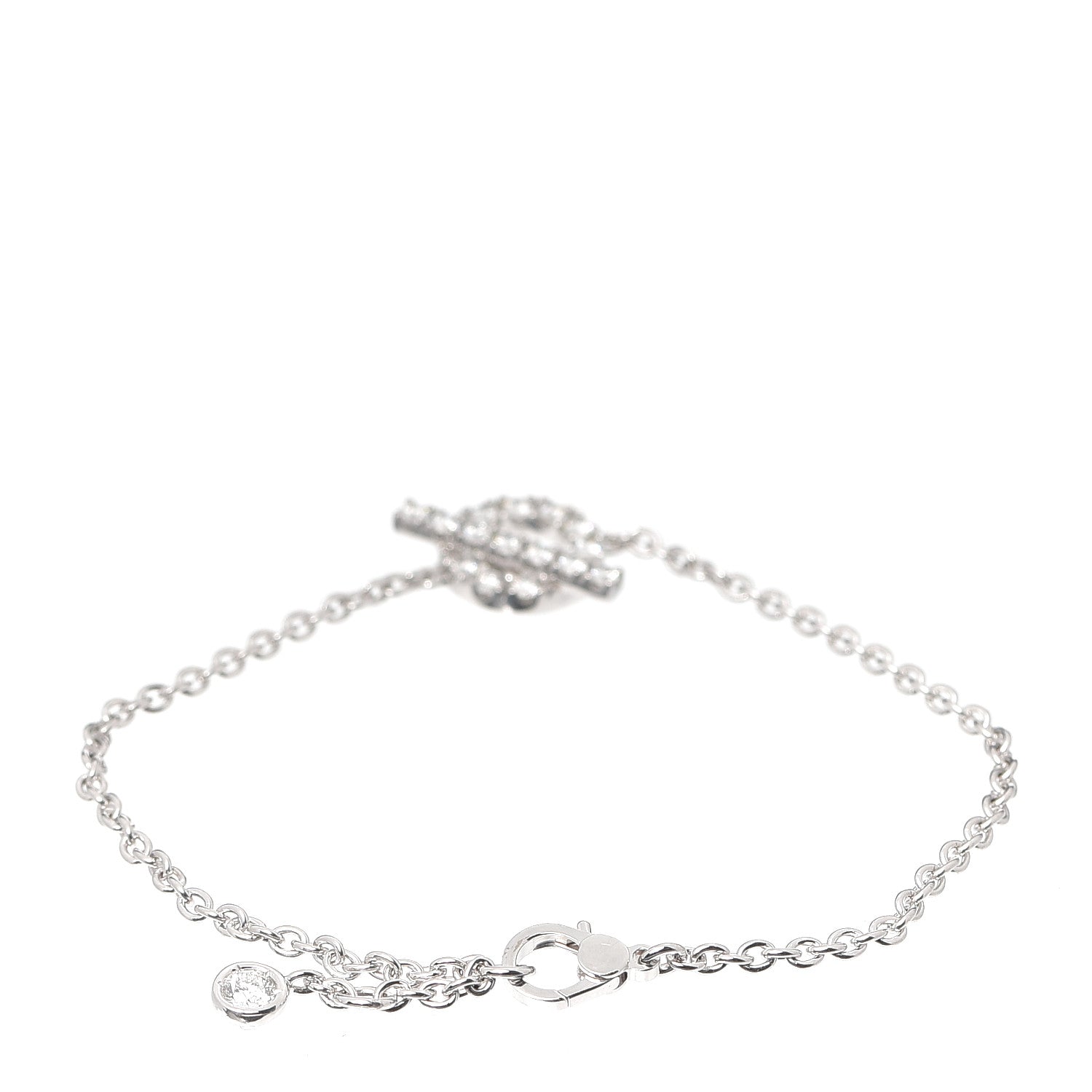 Hermes 18K White Gold Diamond Finesse Bracelet ST 3 of 6