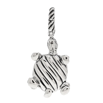 David Yurman Sterling Silver Turtle Enhancer Pendant 3 of 5