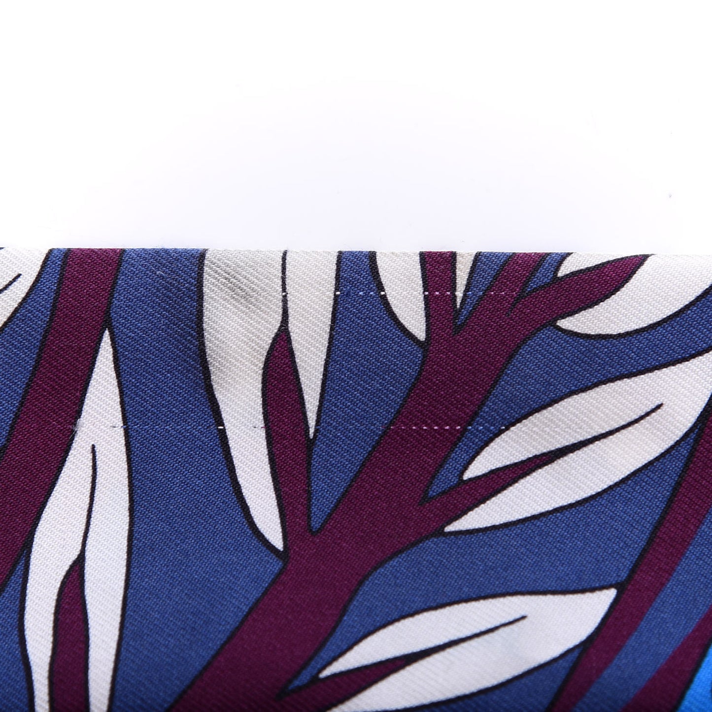 Silk Le Jardin de la Maharani Twilly Bleu Cobalt Bordeaux