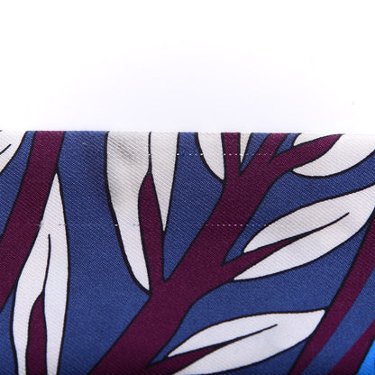 Hermes Silk Le Jardin de la Maharani Twilly Bleu Cobalt Bordeaux 6 of 6