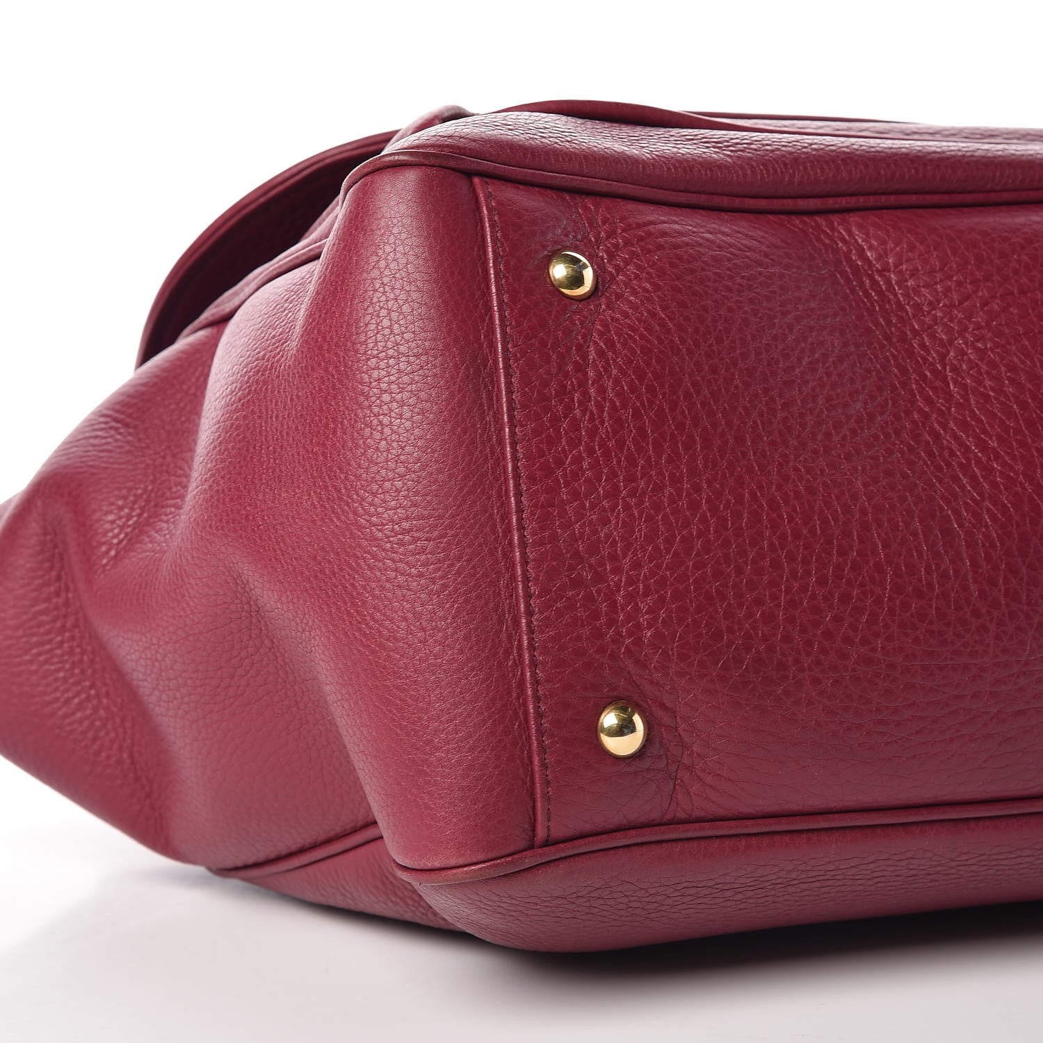 Gucci Cellarius Calfskin Medium 1973 Top Handle Satchel Cherry Gloss 10 of 15