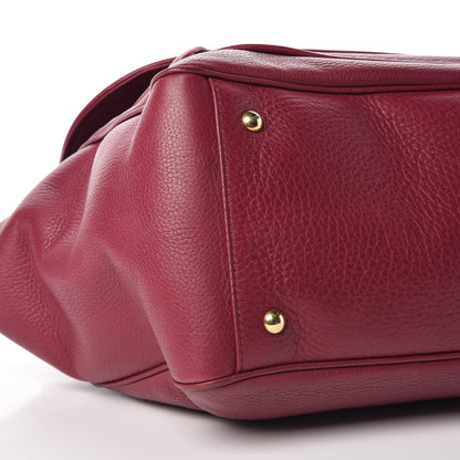 Gucci Cellarius Calfskin Medium 1973 Top Handle Satchel Cherry Gloss 10 of 15