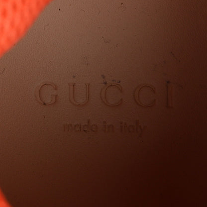 Gucci X SEGA Metallic Calfskin Mesh Womens Flashtrek Sneakers 36.5 Rame Mystic White Lago 7 of 8
