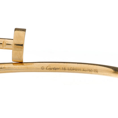 Cartier 18K Yellow Gold Small Juste Un Clou Bracelet 16 3 of 4