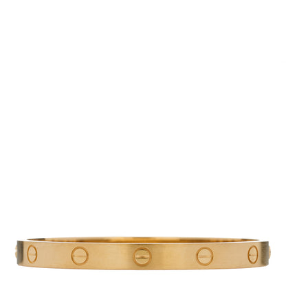 Cartier 18K Yellow Gold Brushed Finish LOVE Bracelet 17 2 of 9