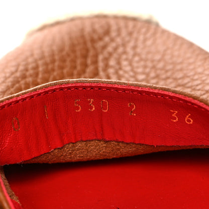 Valentino Garavani Grained Calfskin Rockstud Ankle Wrap Espadrille Flats 36 Cognac 6 of 8