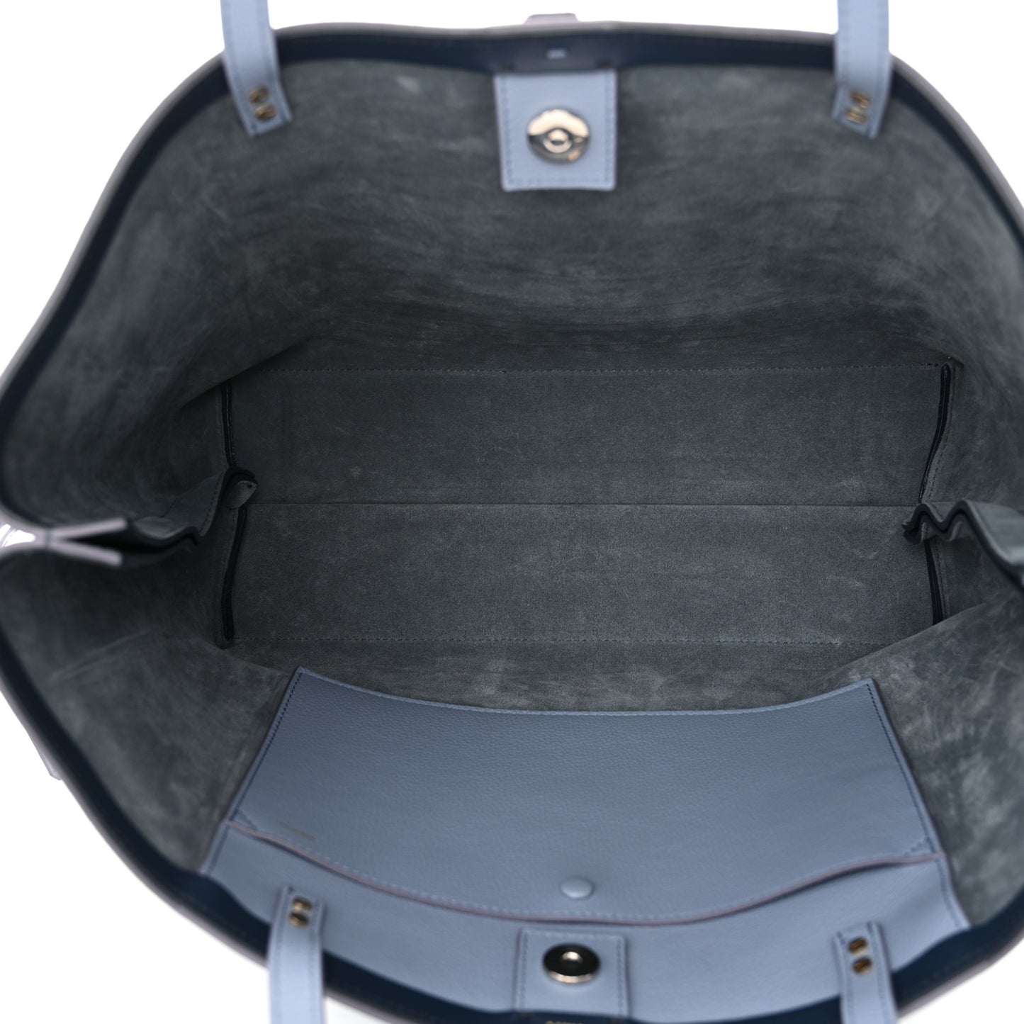 Calfskin Medium East West Sense Tote Shady Cobalt