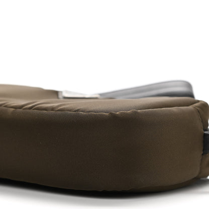 Prada Tessuto Soft Nylon Small Convertible Crossbody Wristlet Mimetico Black 10 of 11