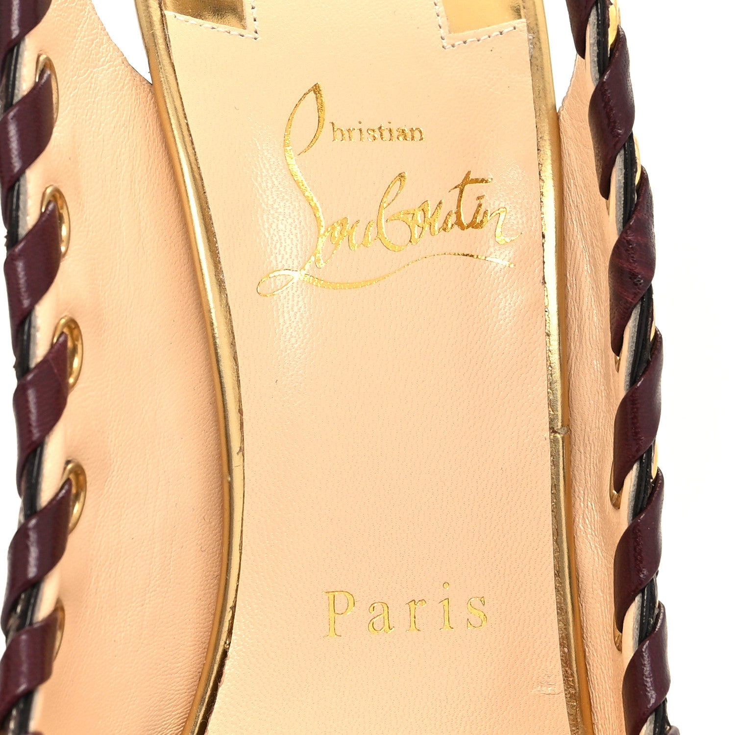 Christian Louboutin Snakeskin Ostri 100 Slingback Pumps 36 Naturel 7 of 9