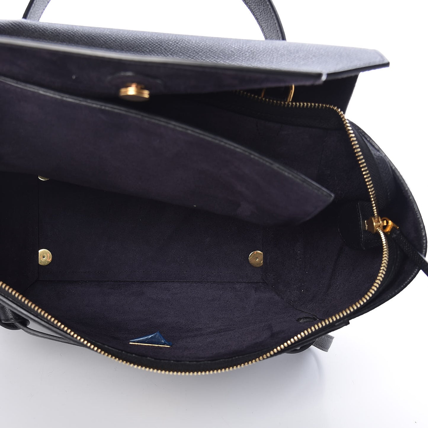 Grained Calfskin Mini Belt Bag Black