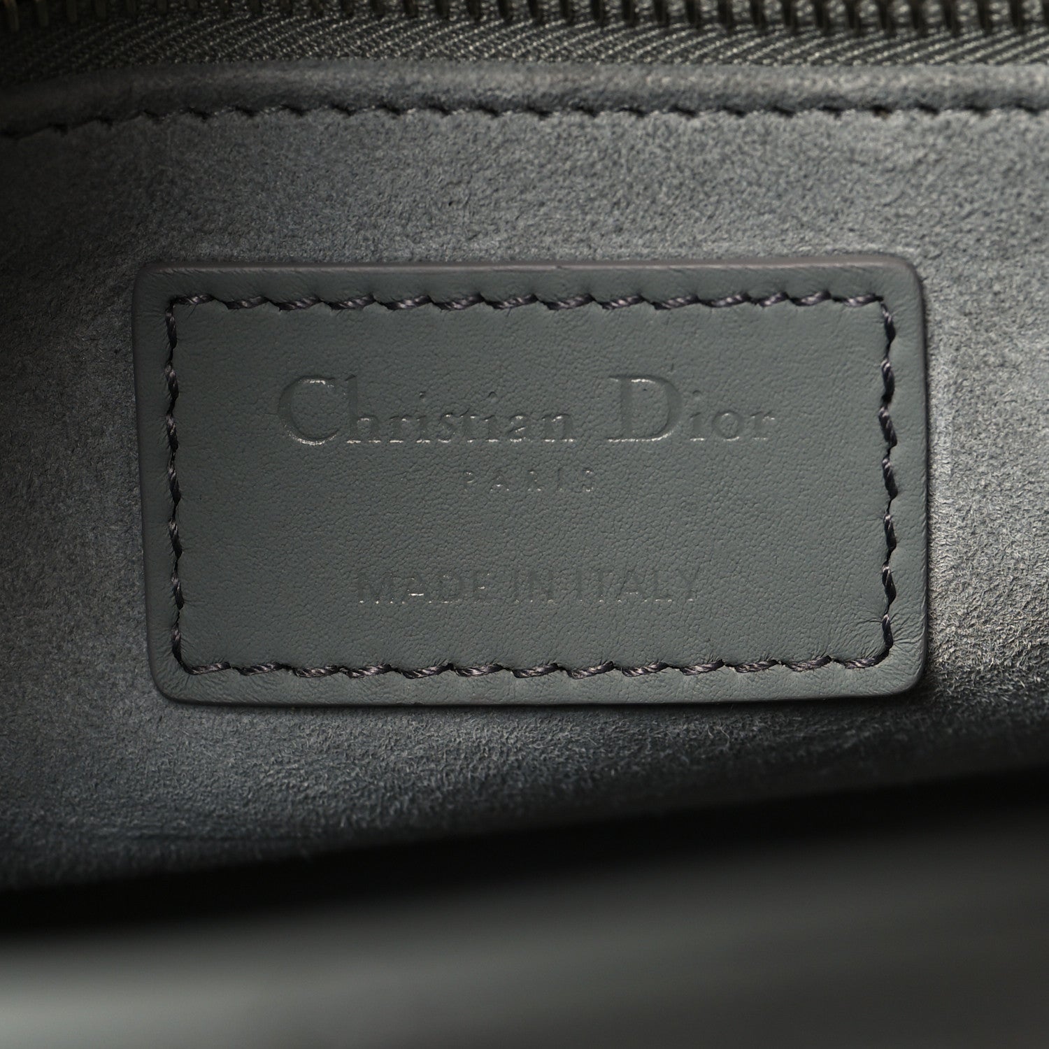 Christian Dior Ultra Matte Calfskin Cannage Medium Lady Dior Grey Stone 6 of 10