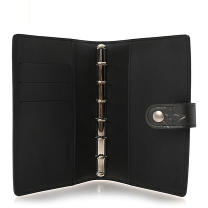 Louis Vuitton Mat Monogram Small Ring Agenda Cover Black 5 of 6