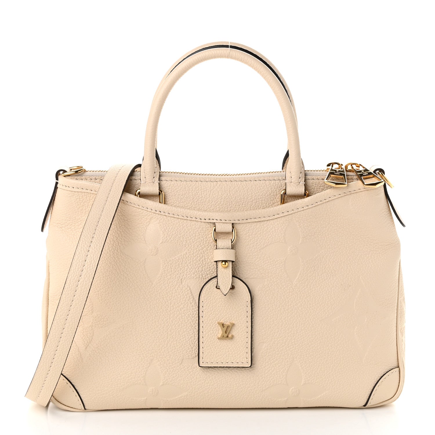Louis Vuitton Empreinte Monogram Giant Trianon PM Tourterelle Creme 1 of 10