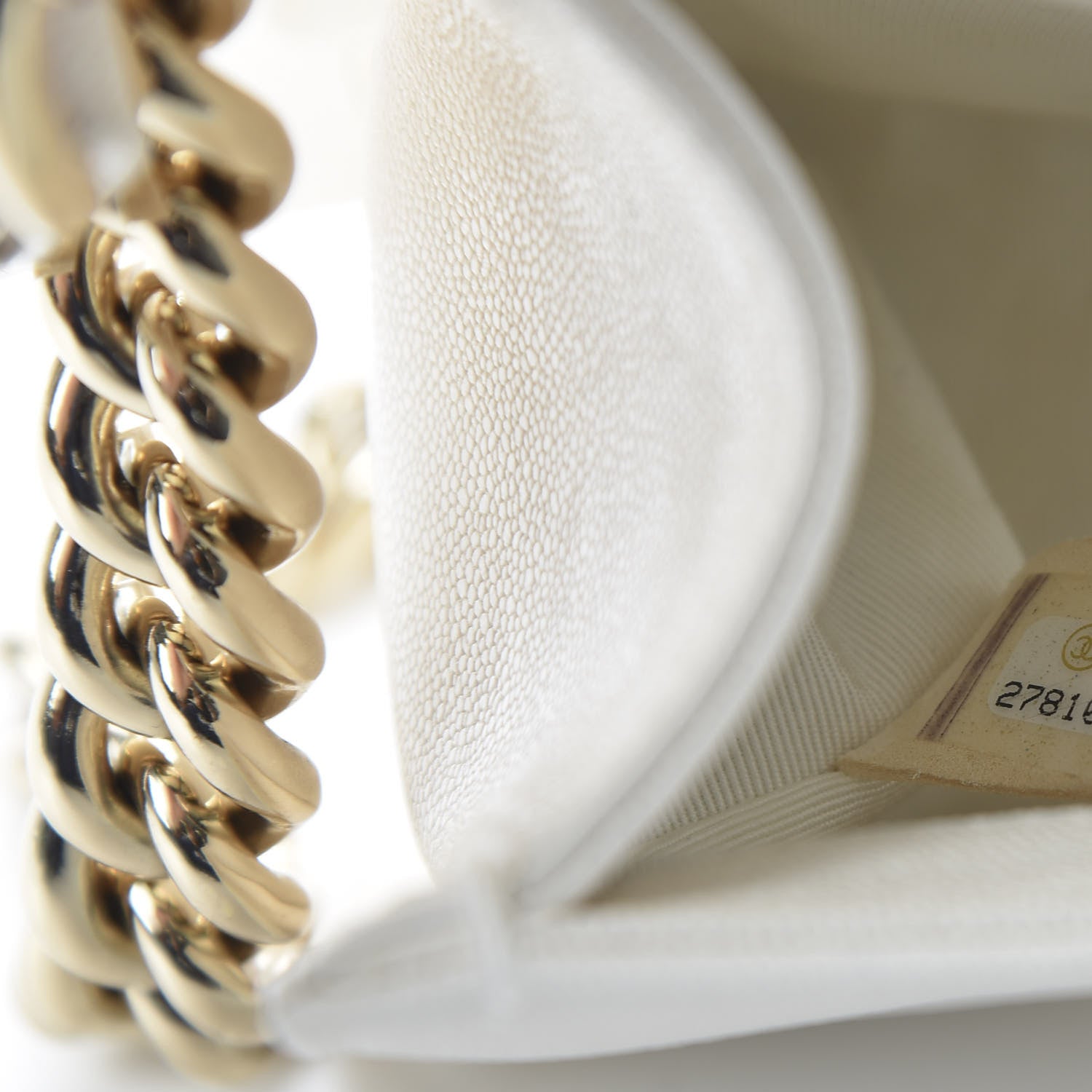 Chanel Caviar Quilted Small Boy Flap White 9 of 11