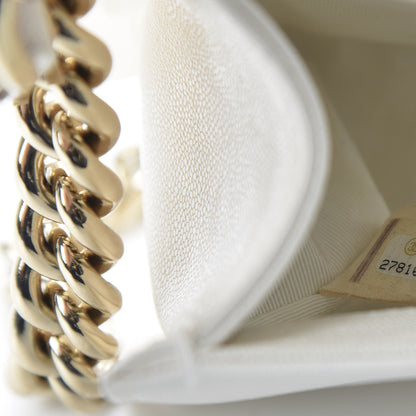 Chanel Caviar Quilted Small Boy Flap White 9 of 11
