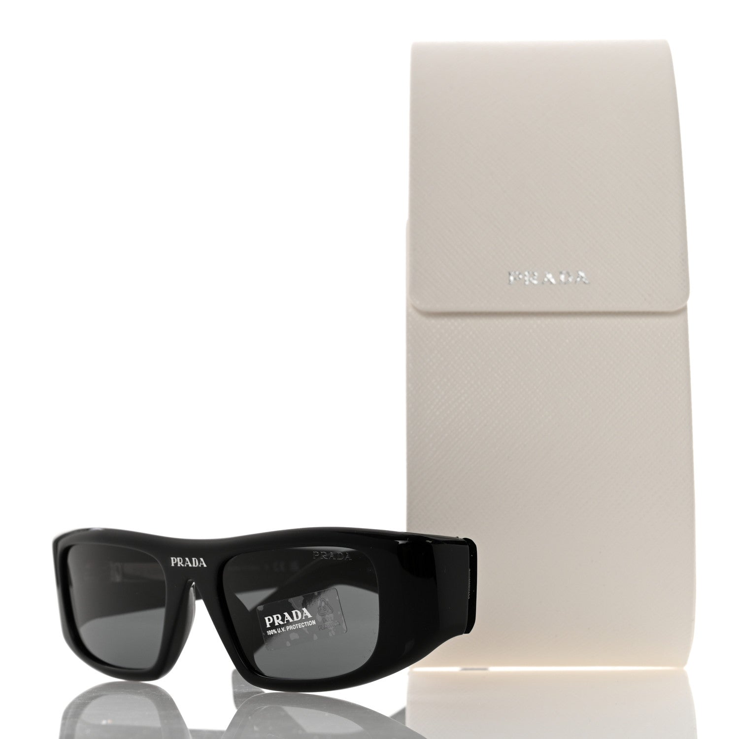 Prada Acetate Sunglasses SPR 20W Black 8 of 8