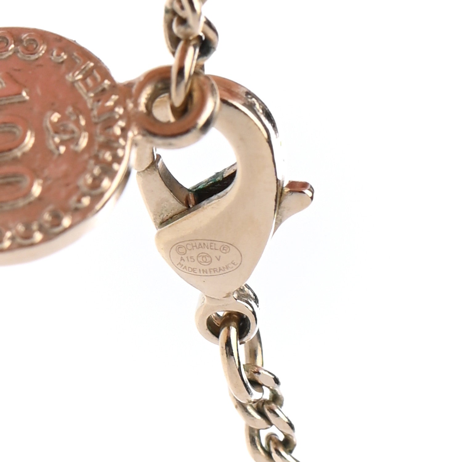 Chanel Crystal CC 100 Anniversary Necklace Gold 6 of 6