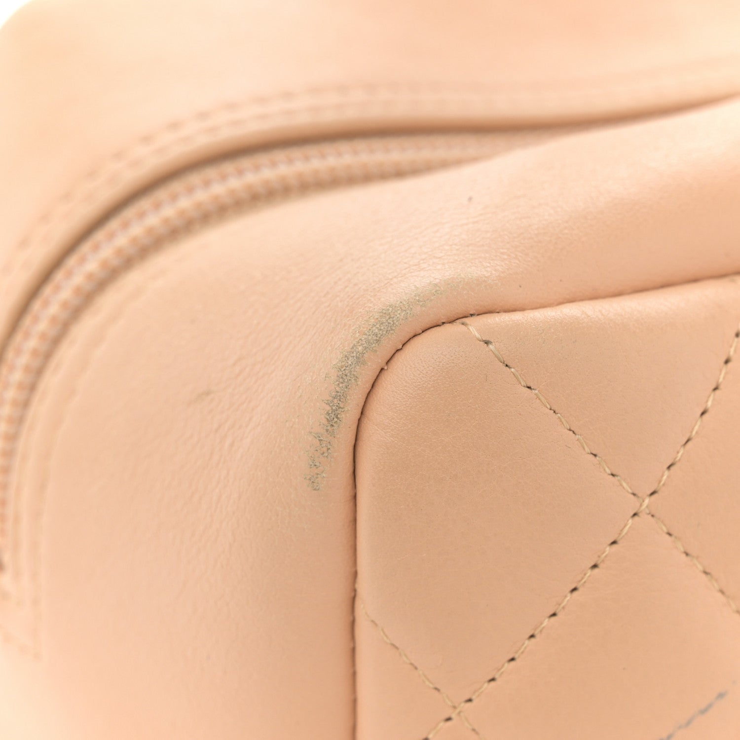 Chanel Calfskin Quilted Large Cambon Bowler Beige Black 13 of 15