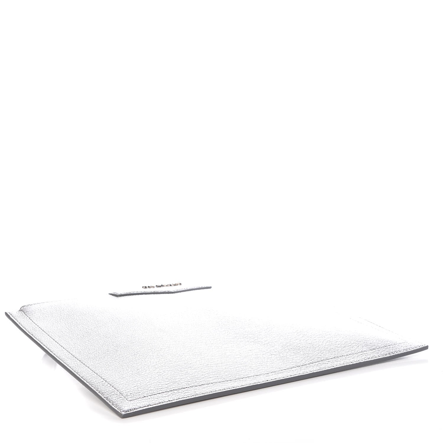 Givenchy Metallic Sugar Goatskin Medium Antigona Pouch Silver 4 of 8