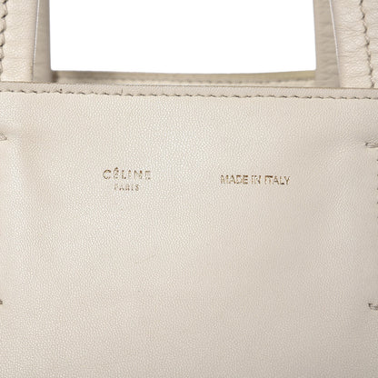 Celine Smooth Lambskin Small Vertical Bi-Cabas White 7 of 16