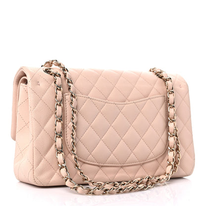 Chanel Caviar Quilted Medium Double Flap Light Beige 3 of 10