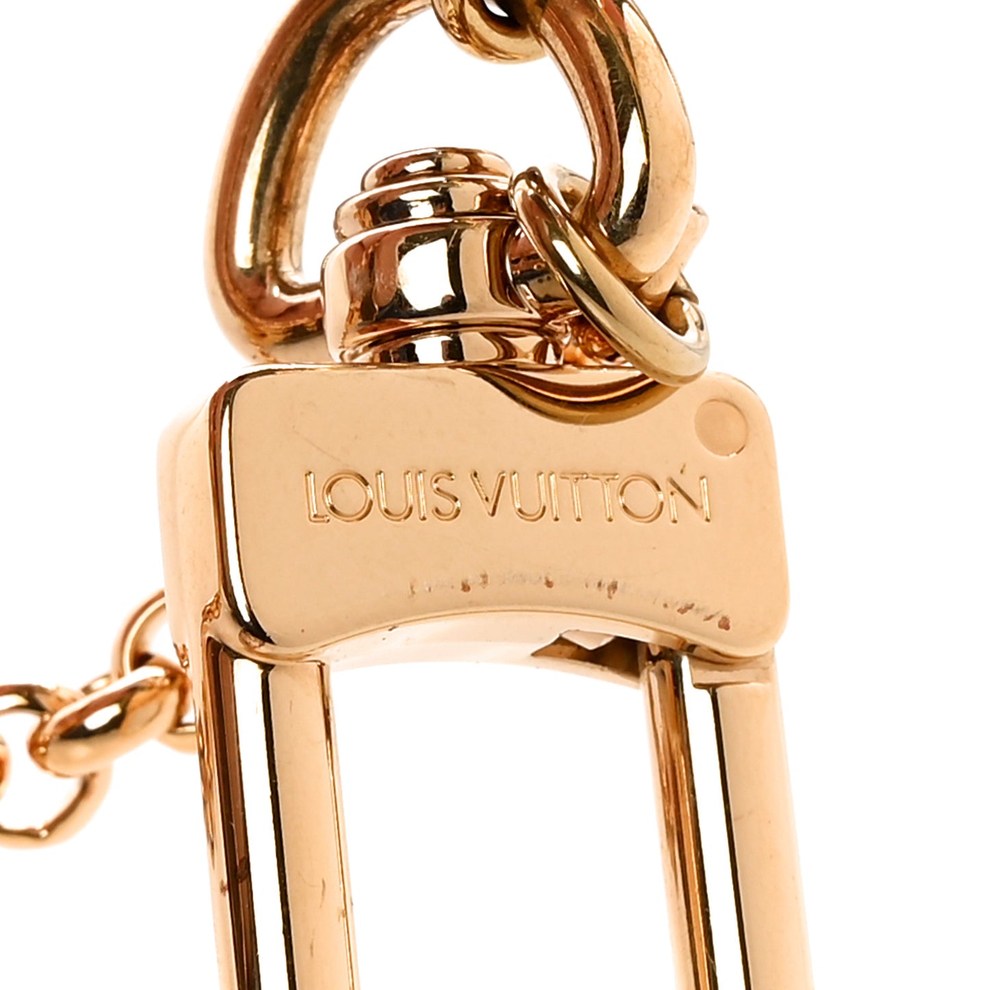 Metal Monogram Gaston & Vivienne Best Friend Bag Charm Key Holder Gold